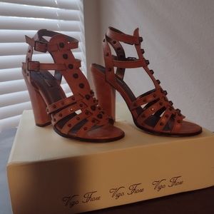 Brown Strapped Heels